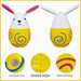 Easter Inflatable Bunny Egg Outdoor Children's Balloon Kindergarten Courtyard Lawn Decoration Hanging Ornament_desvips.com