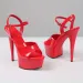 Stylish Women S High Heels Stiletto Sexy Party Peep Toe Platform Ankle Buckle Strap Wedding Sandals Bright Patent_desvips.com