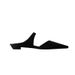 Manufacturers wholesale genuine leather suede retro Mary Jane women's shoes closed toe half slippers women's flat heel pointed toe soft bottom sandals_desvips.com