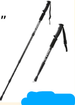 Carbon Fiber Ultra-light Telescopic Folding Skiing Anti-slip Walking Stick Multifunctional Outdoor Climbing Hiking Gear_desvips.com