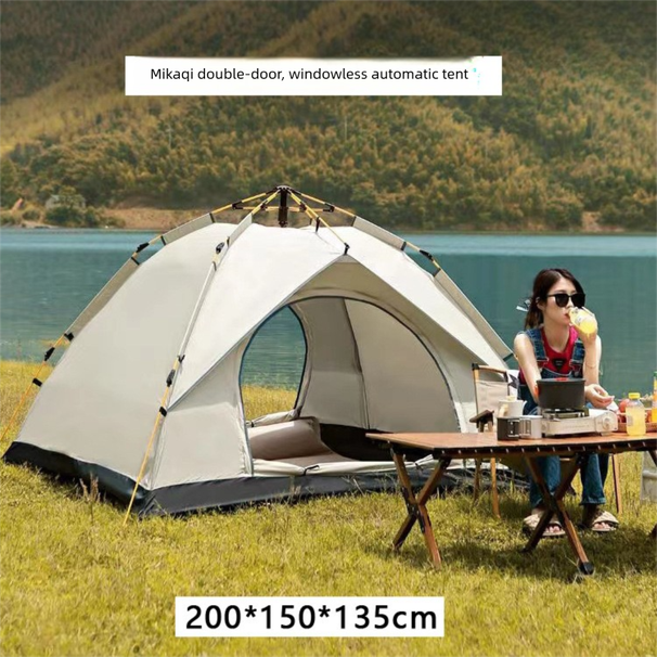 Outdoor Portable Folding Automatic Camping Quick Open Sun Protection Thickened Rainproof Tent Full Set Wholesale_desvips.com
