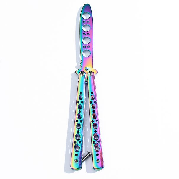 Butterfly Foldable Trainer Portable Stainless Steel Pocket Practice Training Tool For Outdoor Games Folding Knife_desvips.com