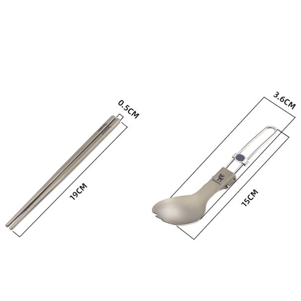 Qunature Outdoor Camping Portable Cutlery 2/4/6 Piece Set with Bag_desvips.com