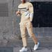 European Clothing Autumn 2024 Set, Round Neck Long Sleeved Pants, Casual Men's Two-piece Set_desvips.com