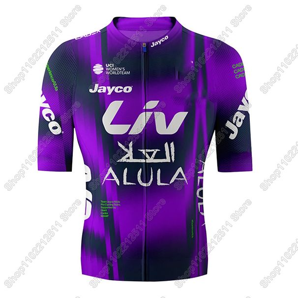 2026 Jayco Alula Cycling Jersey Set Women Purple Australia Clothing Short Sleeve Bicycle Shirt Road Bike Suit MTB Wear_desvips.com