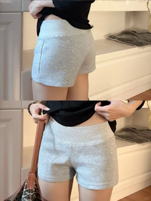 Breathable Thin Sun Protection Shirt For Women, White Long-sleeved T-shirt + High-waisted A-line Hip-hugging Short Hot_desvips.com