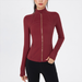 Upgraded Version Without Mesh Gold Zipper Yoga Suit Ladies Slim Fit Stand Collar Top Tops Outdoor Sports Fitness Coat_desvips.com