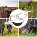 1-4PCS Old-Fashioned Slingshot Leather Throwing Sling Handmade Shepherd Shot Rope Strap For Outdoor Hiking Hunting_desvips.com