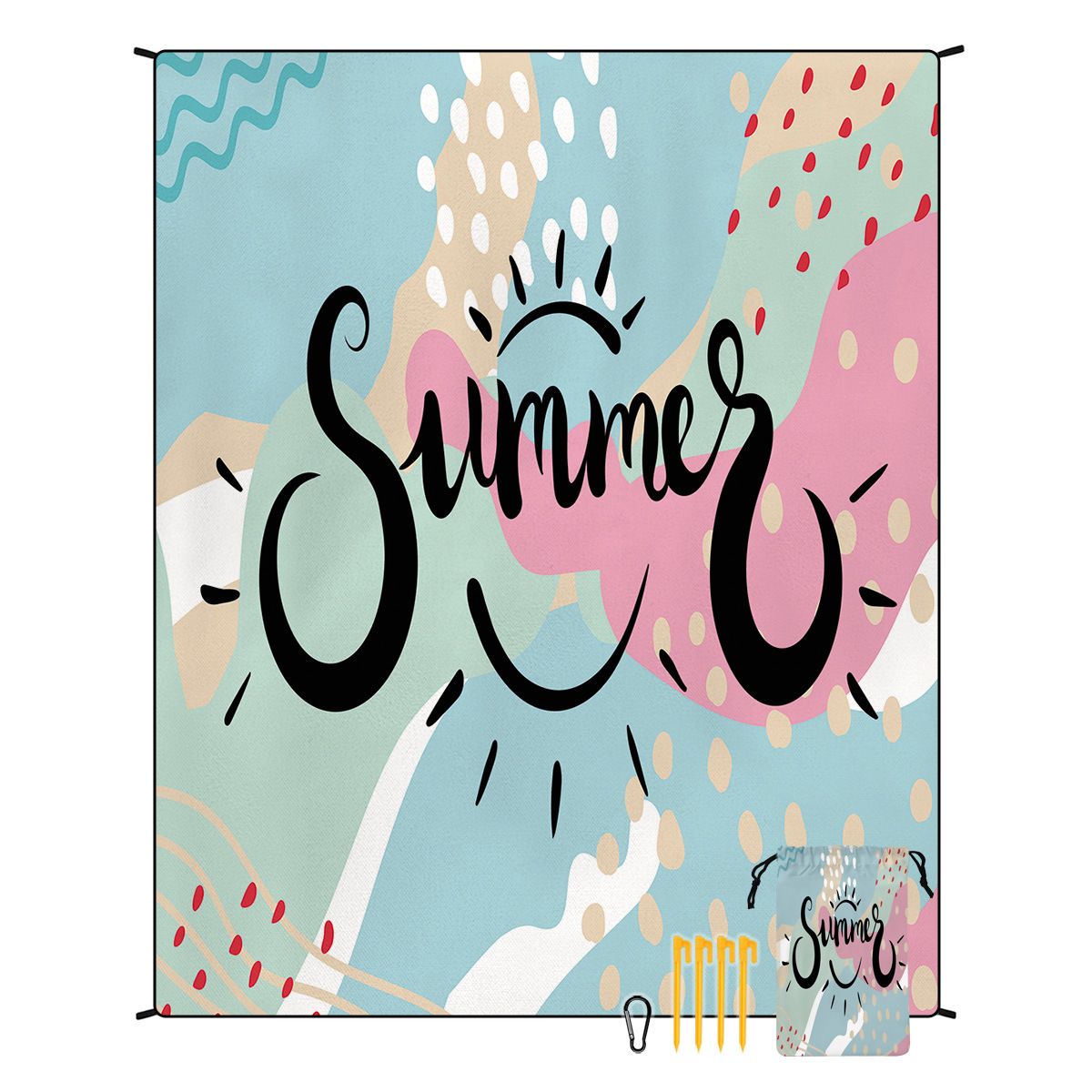 Swimming Towels One Piece Blue Turtle Beach Mat No Sand Camping Picnic Mat Outdoor Mat Nap Mat For Floor Laying_desvips.com