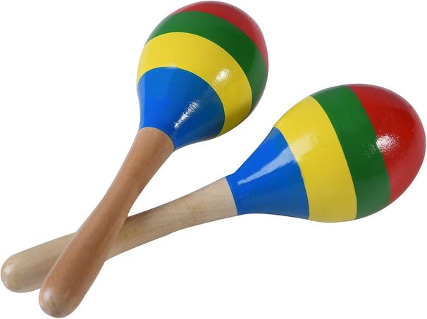 Shaker Drum Percussion Wooden Rumba Shaker Instrument, Suitable For Children And Adults, 2-piece Set_desvips.com