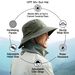 Unisex Hiking camping fishing hat Wide brimmed sun hat men's and women's fighting hat Hiking beach hat Outdoor visor hat_desvips.com
