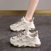 2025 New Autumn Women's Dad Shoes Versatile Thick-Soled Height-Increasing Casual Sneakers_desvips.com