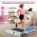 Foldable Treadmill Handle Bar & Incline, 2 In 1 Upgrade Portable Under Desk Walking And Vibration Pad With Remote_desvips.com