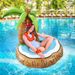 Hot Sale Coconut Tree Inflatable Floating Row Green Plant Floating Row Inflatable Reclining Chair Hammock Floating Bed_desvips.com
