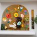 2027 New Egg Party Supplies Rabbit Flower Static Easter Decoration Stickers_desvips.com