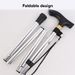 Aluminum Alloy Folding Walking Stick Crutches Portable Walking Stick Mountaineering Trekking Pole_desvips.com