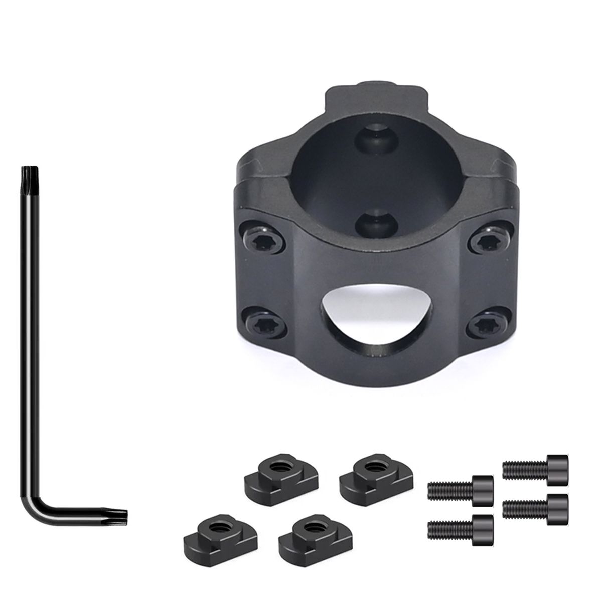 Scope Optics Flashlight Laser Mount 25.4mm 1 Inch Clamping Holder For Hunting Mlok Rail Systems_desvips.com