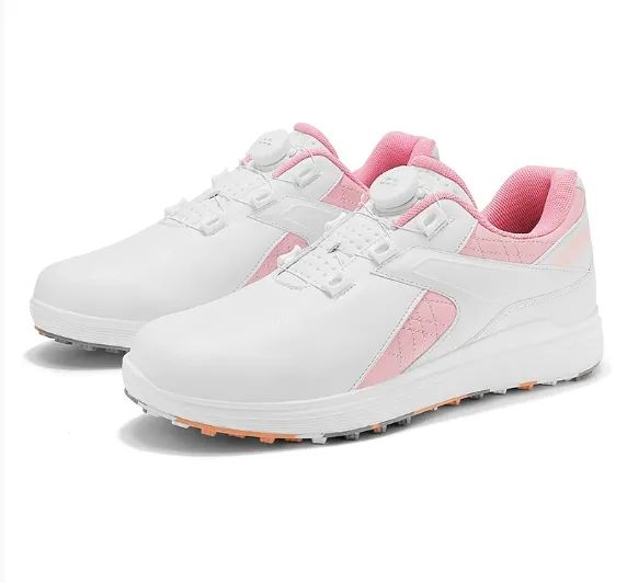Golf Mens Trendy Off-court Training Shoes Button Rotation Lightweight Waterproof Comfortable_desvips.com