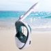 Adult foldable swimming mask full face anti-fog with breathing tube snorkeling supplies diving goggles_desvips.com