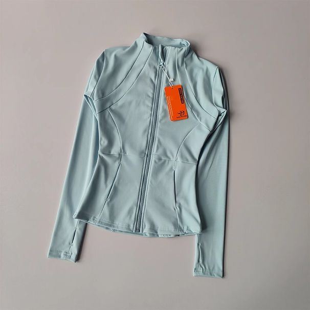 Women's Fitness Slim Fit Professional Quick-drying Jacket, Running Slimming Sports Long-sleeved Yoga Suit Top_desvips.com