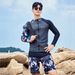 Korean Swimwear Men's Diving Quick-Dry Sleeve Long Pants Sun Protection Jellyfish Surfing Suit Hot Spring Vacation_desvips.com