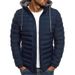 Ouma New Winter Men's Hooded Jacket, Cold-Proof Zipper Coat, Short Cotton Jacket_desvips.com