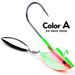 Willow Blade Non-Tipping Lead Head Anti-Hook Bottom Lure JIG Soft Worm Hook With Rotating Spinner_desvips.com