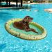 Inflatable Dog Float PVC Pet Pool Lounger With Safety Rope Summer Waterbed For Dogs Cats Floating Pet Bed For Lake Beach Backyard_desvips.com