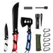 Mossy Oak Hatchet, Machete, And Hunting Knife Set With Sheath_desvips.com