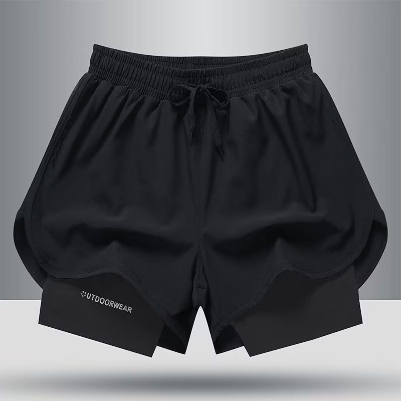 Men's Clothing Fitness Sports Shorts Running Pants Lined Training Anti Exposure Three Point Basketball Casual Shorts_desvips.com