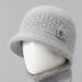 Women Winter Warm With Fleece Thick Knitted Wool For Middle-aged Elderly Mothers And Grandmothers Cotton Hat_desvips.com