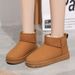 Fashion Casual Thick Soles With Veet Warm Slip-on Students Cotton Shoes Woman_desvips.com