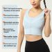 Yiwu Sports Factory Fixed One-piece Cup High-strength Shockproof Bra Fitness Running Yoga Wear Vest Women_desvips.com