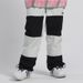 Ski Women Waterproof Warm Color Matching Ski Double Board Veneer Patchwork Snow Pants Men_desvips.com