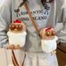 Carefully Selected Funny Chick Cute Cartoon Plush Crossbody Doll Toy Mobile Phone Shoulder Bag, Women's Casual Bag_desvips.com