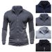 Men's Clothing wsih men's retro sweatshirt sports cardigan fleece zipper jacket_desvips.com