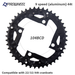 Haomeng Prowheel Mountain Bike Hollow Repair 22T 32T 42T Single Tooth Chainring_desvips.com