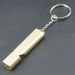 Loud Dual Tube High Frequency Aluminum Alloy Metal Survival Whistle Outdoor Gear EDC Tool X20_desvips.com