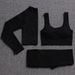 Women's Quick Drying Seamless Yoga Fitness Suit Autumn Winter European American Style Tight Fitting Hip Lifting Shorts_desvips.com