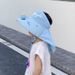 UV Protection Sun Large Head Circumference Children Summer 2025 New Outdoor Letter Sunshade Wide Brim Fan Shawl Hat_desvips.com