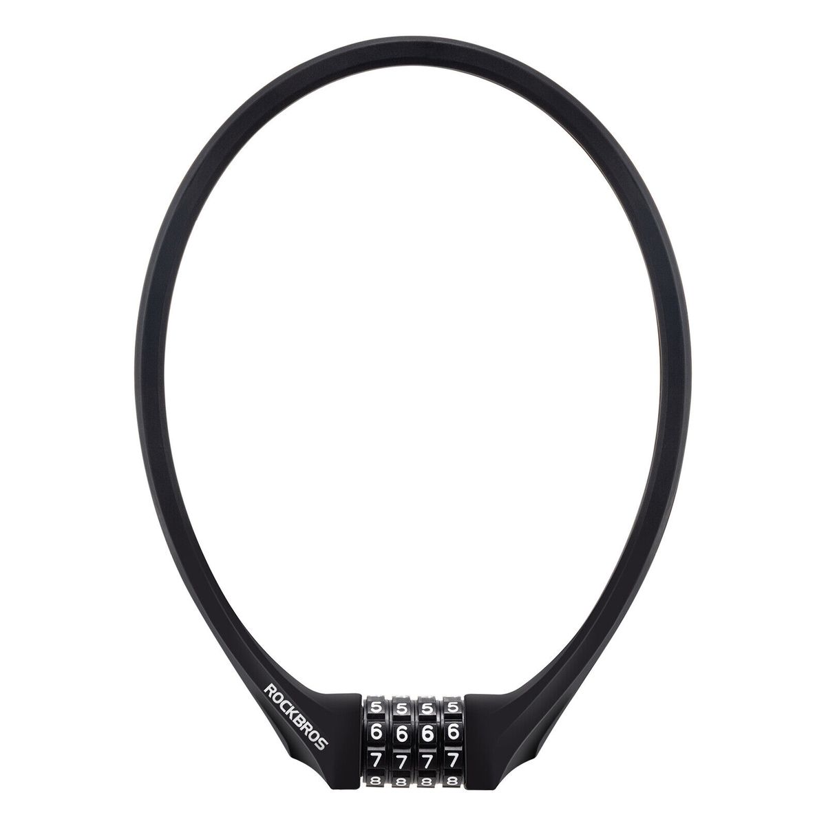 ROCKBROS Silicone Cable Lock Bicycle Lock 4-digit Combination Lock 3 Colours_desvips.com