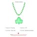 New Irish St. Patrick's Day Green Clover Necklace Pendant_desvips.com