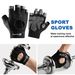 SportLife 1 Pair Workout Gloves Half Finger Palm Protection Nylon Breathable Exercise Gloves Gym Gloves For Fitness_desvips.com