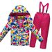PeakGo PeakGo Children's Suit Set Boys Girls Windproof Waterproof Thickened Warm Outdoor Cotton Jacket And Pants Ski Shirt_desvips.com