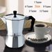 Aluminum Coffee Kettle Household Italian Octagonal Moka Coffee Tea Pot Office Home Travel Outdoor Camping Tableware Equipment_desvips.com