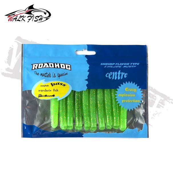 WALK FISH Stick Worm 4.3g 68mm 10pcs Ned Rig Soft TPR Floating Bait Soft Fishing Lure Bass Carp Bait Finesse Artificial Lures_desvips.com
