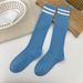 Youth Summer Soccer Socks Striped Long Breathable Sweat Wicking Sports Outdoor Accessories_desvips.com