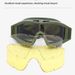 Outdoor Desert Tactical CS Glasses Protective Anti-fog Anti-drop Gear Windshield Goggles Windproof Sandproof_desvips.com