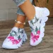 Summer Breathable Knitting Flats For Women Comfortable Soft Sole Platform Sneakers Woman Slip-On Flat Heel Ladies Sports_desvips.com