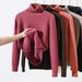 Women's Fleece-Lined High Neck Sweater - Warm Winter Knit Pullover With Soft Thermal Fabric, Cozy Casual Turtleneck Top For Cold Weather_desvips.com